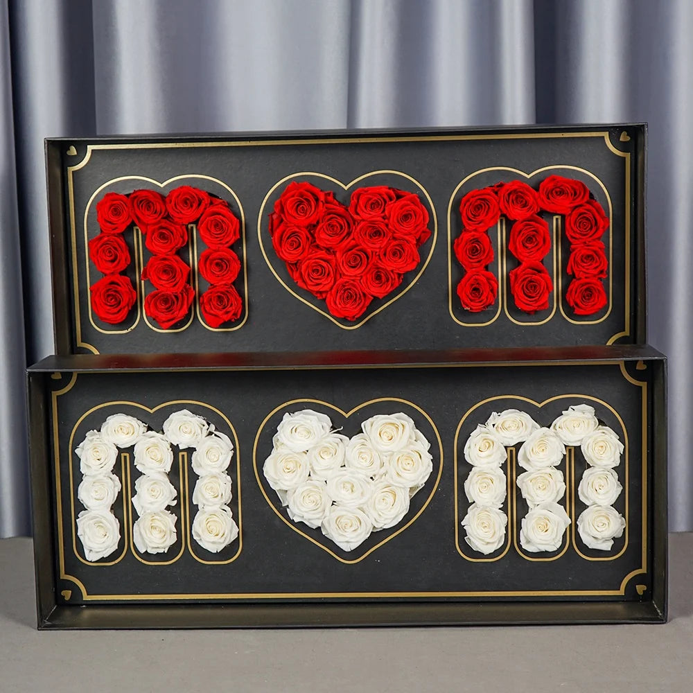 Mother Day Gifts Preserved Flowers Plants Flores Decorativas Cajas Para Flores Y Amor Mom Flower Box
