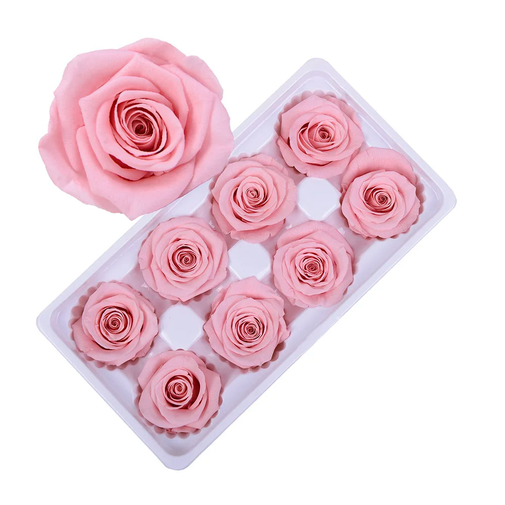 Factory Wholesale Preserved Flowers Eternity Roses Eternal Forever Roses Heads 4-5cm Preserved Rose Head